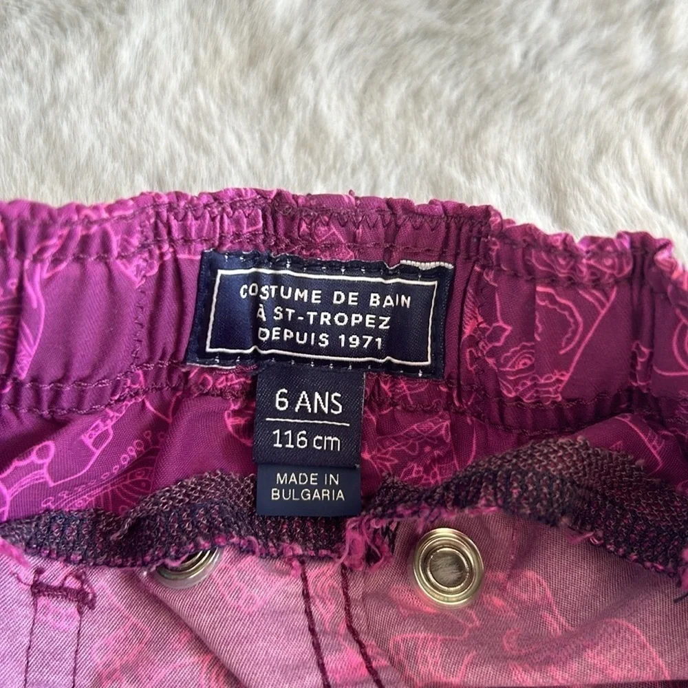 VILEBREQUIN Boys Elephant Dance Swim Trunks size 6yrs
